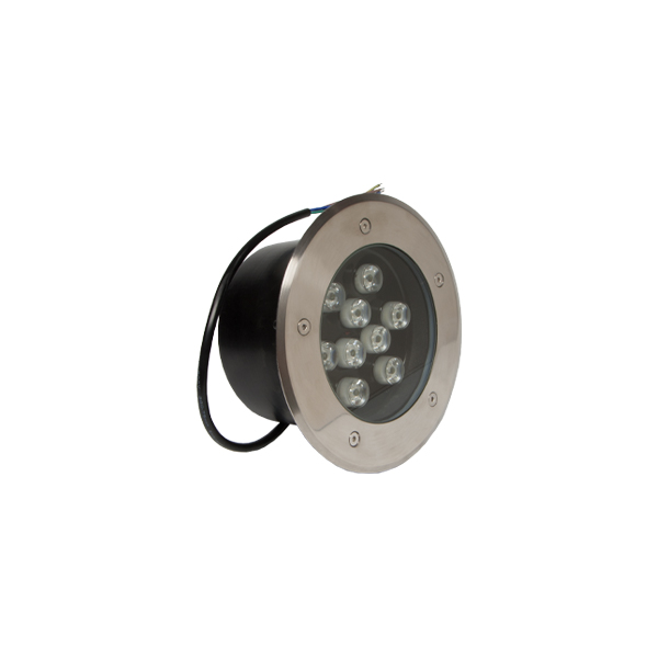 Foco led exterior empotrable en suelo 12W 230V embellecedor acero inoxidable - Imagen 2